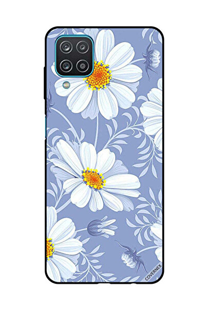 Covernex Protective Case Cover For Samsung Galaxy A12/M12 Bloming White Flowers
