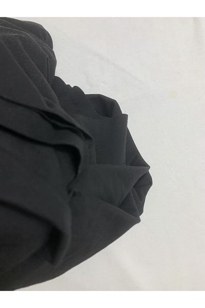 Yiğit Kumaş Flowing Flexible Suit Polyester Combed Fabric, Piece 220X150 cm Black Color