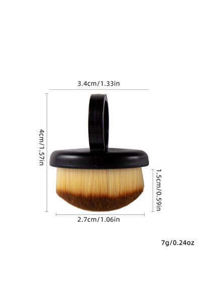 Choice فرشاة تنظيف غبار المانيكير السوداء، منفضة خواتم الأصابع، شعر ناعم، بود...