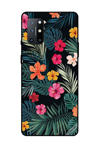 Covernex غطاء حماية لهاتف OnePlus 8T بنقشة زهور متعددة الألوان وريش أخضر داكن