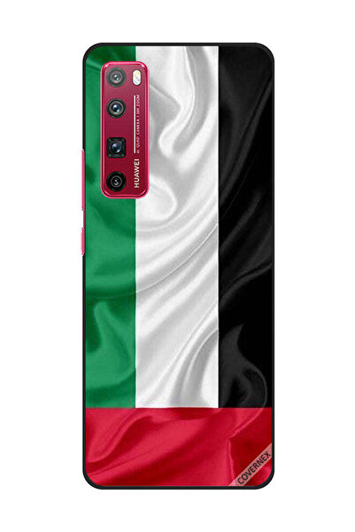 Covernex غطاء حماية لهاتف هواوي نوفا 7 برو - قماش علم الإمارات العربية المتحدة