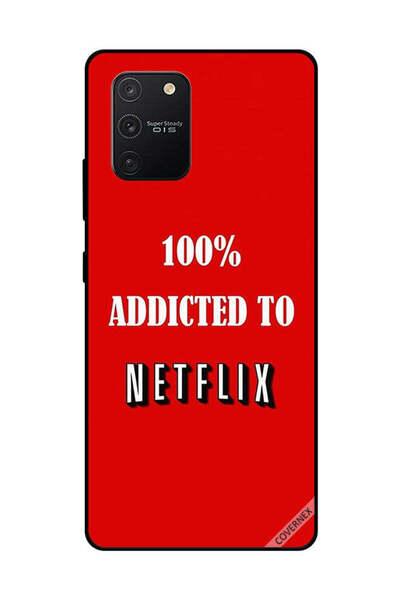 Covernex غطاء حماية لهاتف سامسونج جالكسي S10 لايت - مدمن على نتفليكس بنسبة 100%