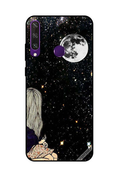 Covernex غطاء حماية لهاتف هواوي Y6P مع إطلالة على القمر