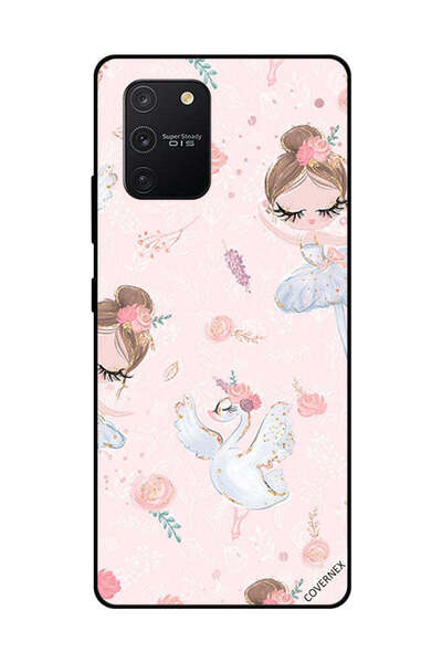 Covernex غطاء حماية لهاتف سامسونج جالاكسي S10 لايت - فتاة وزهور