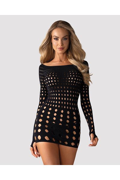 obsessive Rocker mini dress, Obsessive, black, size S/M/L