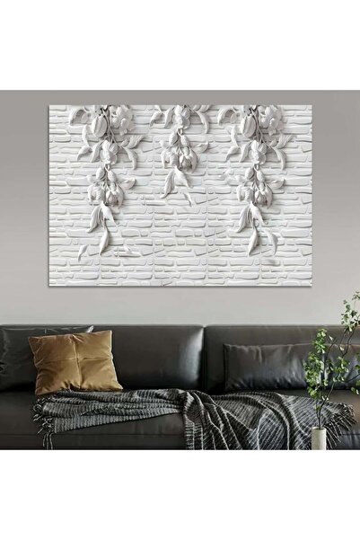 Marktna Canvas wall art printed with gypsum board design with hidden wooden f...