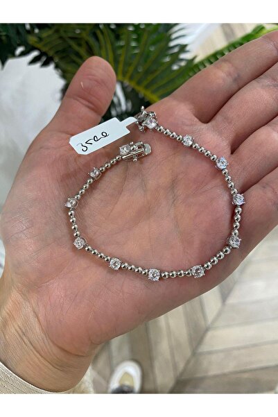 bestmysilver Kadın Gümüş Taşlı Bileklik