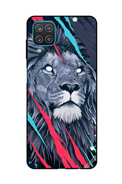 Covernex غطاء حماية لهاتف سامسونج جالاكسي A12/M12 برسومات الأسد الملك