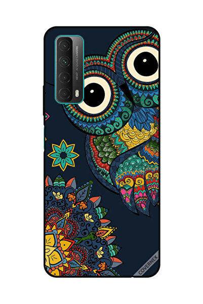 Covernex غطاء حماية لهاتف هواوي Y7A/P Smart 2021 بطبعة بومة زهرية