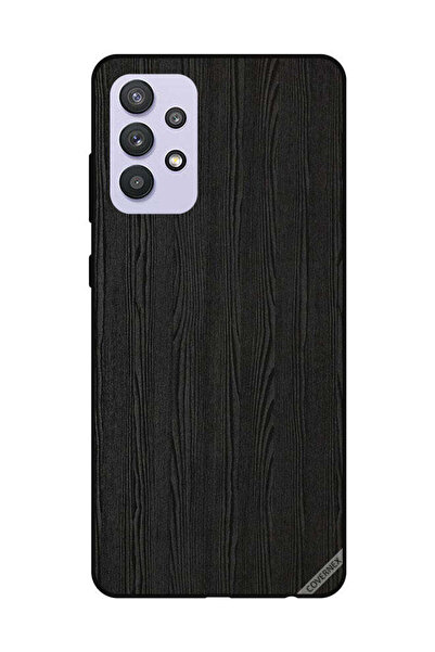 Covernex غطاء حماية لهاتف سامسونج جالاكسي A32 5G بنمط خشبي أسود