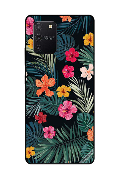 Covernex غطاء حماية لهاتف سامسونج جالاكسي S10 لايت - زهور متعددة الألوان وريش...