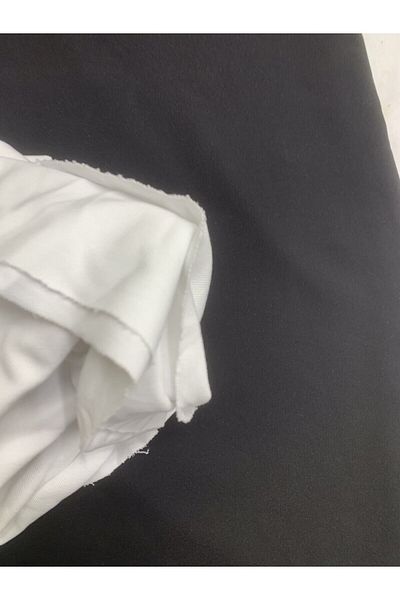 Yiğit Kumaş White Lacoste Fabric, Piece 85X200 cm