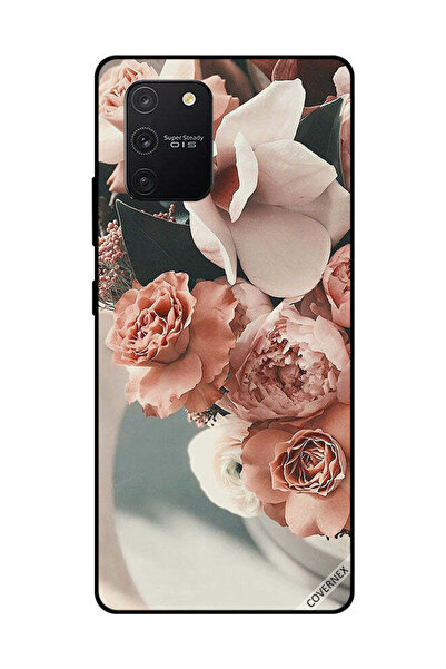 Covernex غطاء حماية لهاتف سامسونج جالاكسي إس 10 لايت بنقشة زهور الخوخ