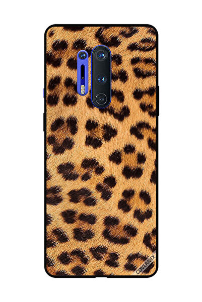 Covernex غطاء حماية لهاتف OnePlus 8 Pro بنقشة جلد النمر باللونين الأسود والبني