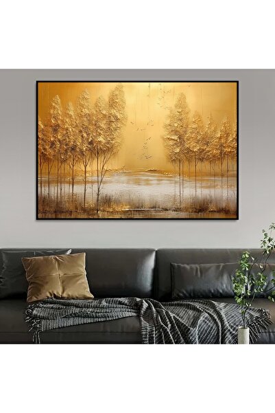 SND لوحة قماشية بتصميم الفن التجريدي مع برواز أسود مجوف