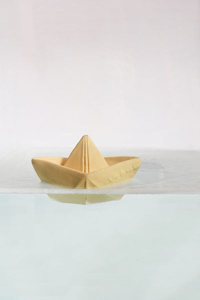 OLI&CAROL Origami Boat, vanilla, bath toy