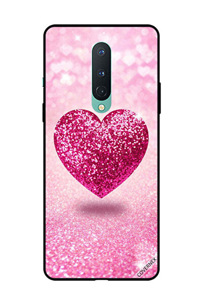 Covernex غطاء حماية لهاتف OnePlus 8 - قلب وردي لامع
