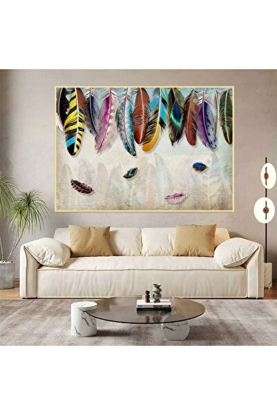 4gdran لوحة قماشية بتصميم الفن التشكيلي مع برواز ذهبي مجوف