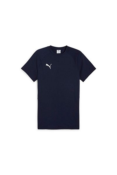 Puma TeamEvostripe Tee Ανδρικό μπλουζάκι casual 65995306 Navy blue