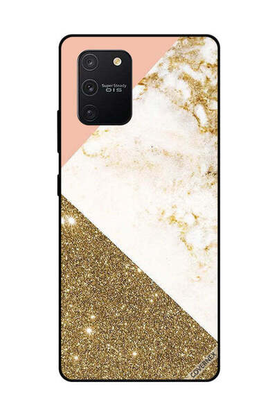 Covernex غطاء حماية لهاتف سامسونج جالاكسي S10 لايت بنمط لامع ذهبي وغير لامع