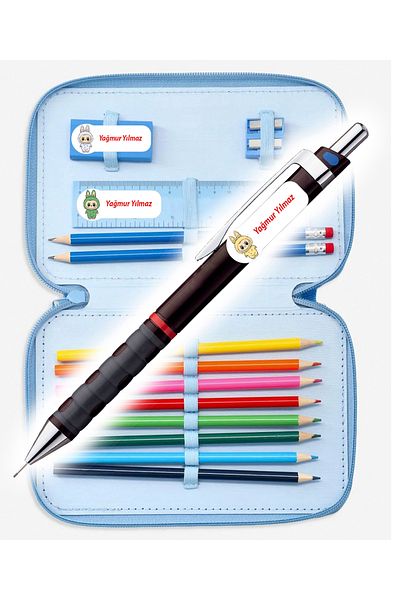 Aysprint School Label Stationery Notebook Pen Flask Bag Pen - Name Written Sticker