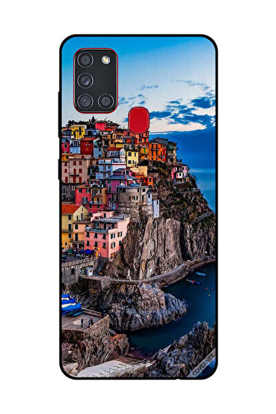 Covernex غطاء حماية لهاتف سامسونج جالاكسي A21S - منازل ملونة على البحر