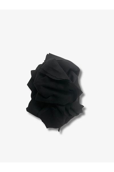 Yiğit Kumaş Black Baby Ribana Combed Cotton Fabric, Piece 110X180 cm