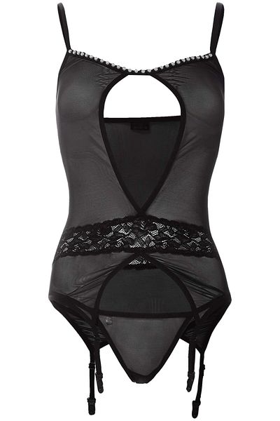 obsessive Corset Obsessive 812-COR, Black, S-M