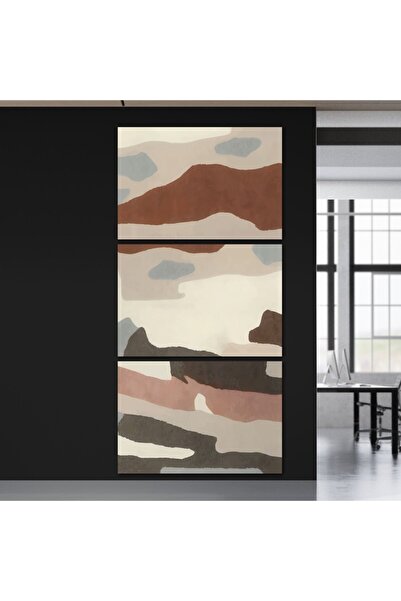 Marktna ثلاث لوحات خشبية ام دي اف بمقاس اجمالي 120x60