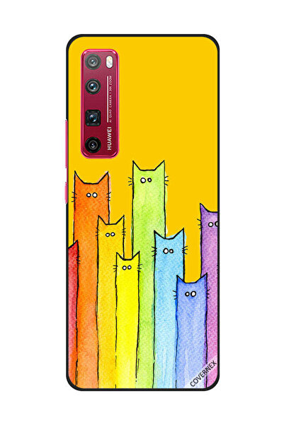 Covernex غطاء حماية لهاتف هواوي نوفا 7 برو - تصميم دمية قطة