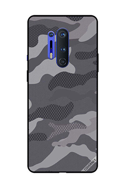 Covernex غطاء حماية لهاتف OnePlus 8 Pro بنمط مموه رمادي