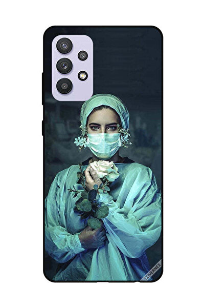Covernex غطاء حماية لهاتف سامسونج جالاكسي A32 5G ممرضة تحمل زهرة
