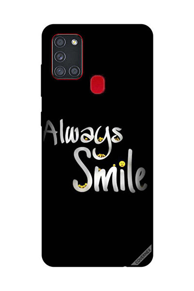 Covernex غطاء حماية لهاتف سامسونج جالاكسي A21S - ابتسم دائمًا