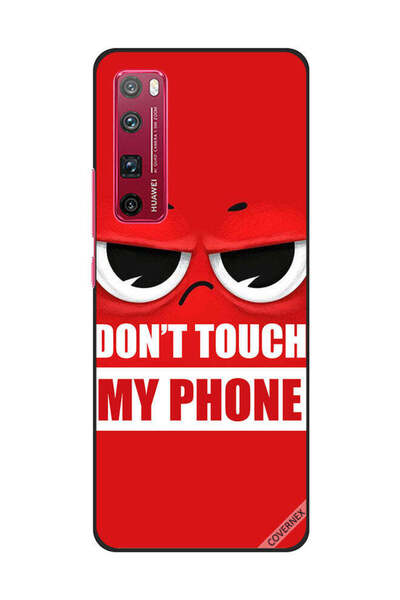Covernex Protective Case Cover For Huawei Nova 7 Pro Don't Touch My Phone Red