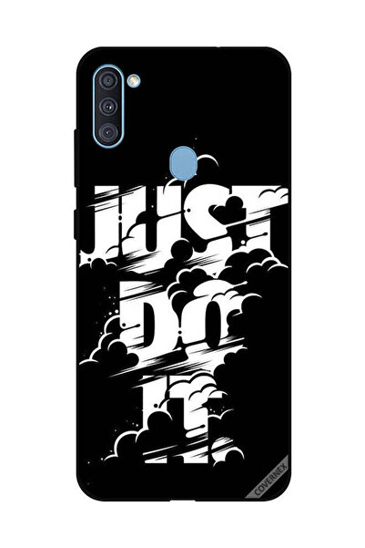 Covernex غطاء حماية لهاتف سامسونج جالكسي A11 - Just Do It - أبيض وأسود
