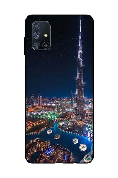 Covernex غطاء حماية لهاتف سامسونج جالاكسي M51 - منظر ليلي لوسط المدينة