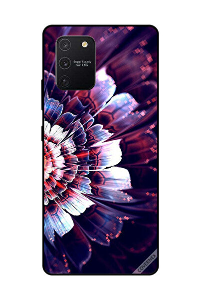 Covernex غطاء حماية لهاتف سامسونج جالاكسي S10 لايت مع زهرة كبيرة منعكسة على ا...