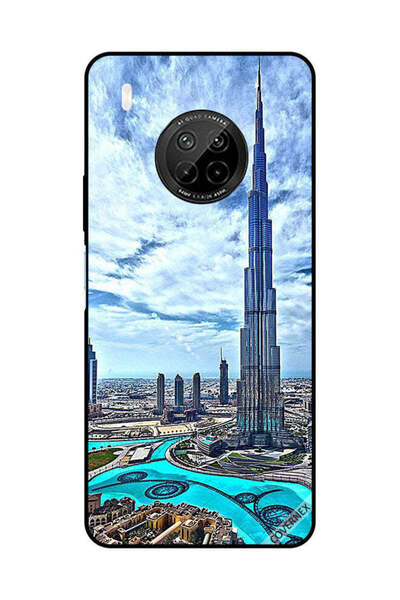 Covernex غطاء حماية لهاتف هواوي Y9A برج خليفة - غيوم مؤثرة