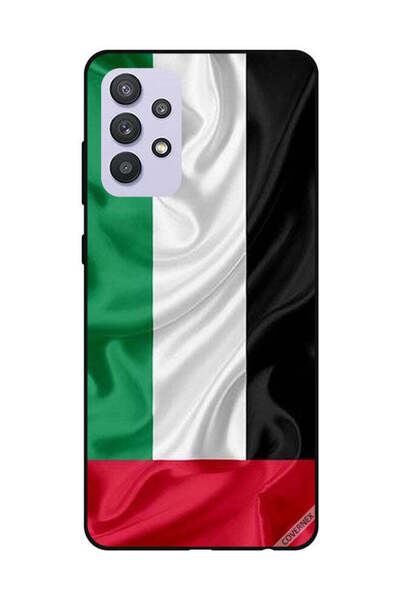 Covernex غطاء حماية لهاتف سامسونج جالاكسي A32 5G، قماش علم الإمارات العربية ا...