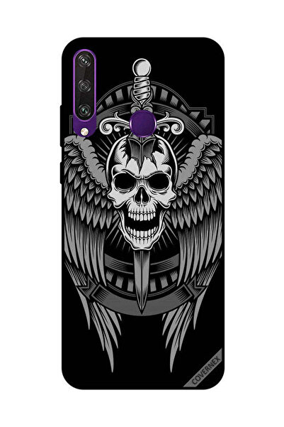 Covernex غطاء حماية لهاتف هواوي Y6P جمجمة بأجنحة نسر