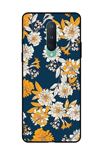 Covernex غطاء حماية لهاتف OnePlus 8 بنقشة زهور وأوراق صفراء وبيضاء