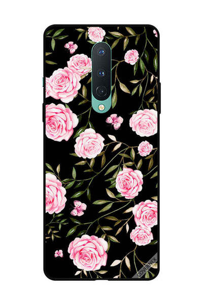 Covernex غطاء حماية لهاتف OnePlus 8 - ورود وردية في باقات من الأوراق الصغيرة