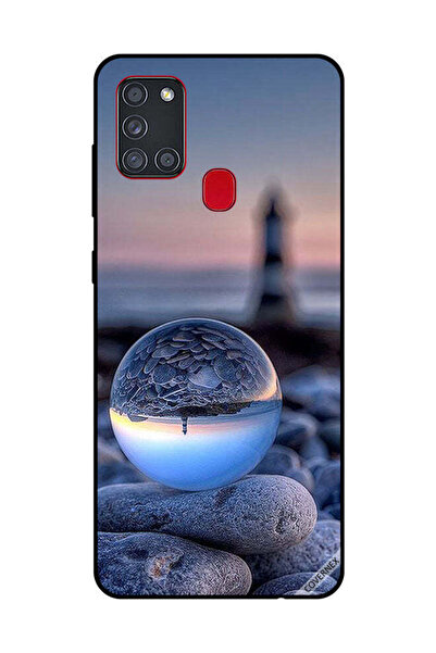 Covernex غطاء حماية لهاتف سامسونج جالاكسي A21S، تصوير رائع للطبيعة في زجاج دائري
