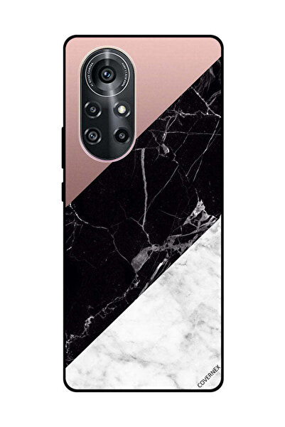 Covernex غطاء حماية لهاتف هواوي نوفا 8 برو 5G، أبيض وأسود، الجزء العلوي من ال...