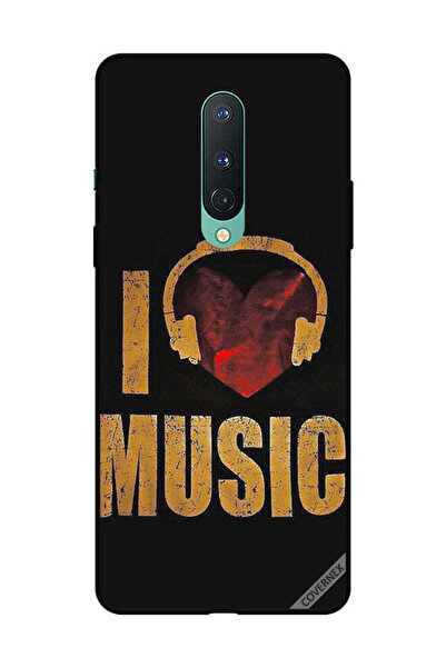 Covernex غطاء حماية لهاتف OnePlus 8 Vintage I Love Music
