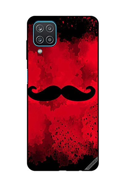 Covernex Protective Case Cover For Samsung Galaxy A12/M12 Coustache Red Bg