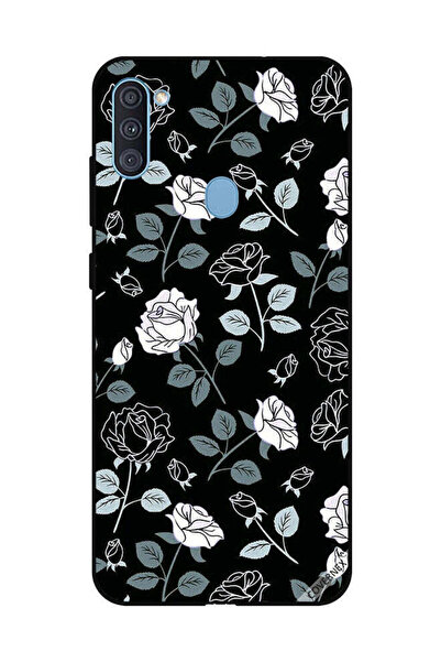 Covernex Protective Case Cover For Samsung Galaxy A11 B&w Floral Pattern