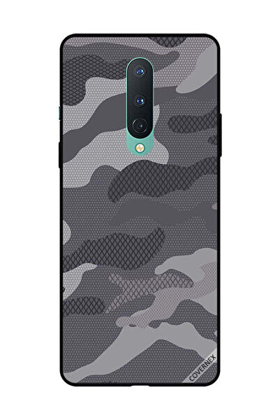 Covernex غطاء حماية لهاتف OnePlus 8 بنمط تمويه رمادي