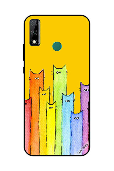 Covernex غطاء حماية لهاتف هواوي Y8S بتصميم دمية قطة