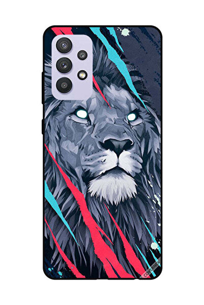 Covernex غطاء حماية لهاتف سامسونج جالاكسي A32 5G، رسم الأسد الملك